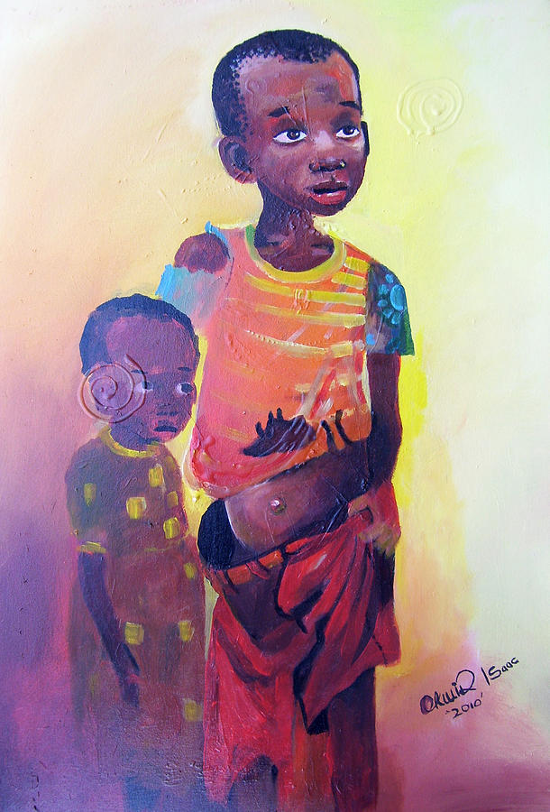 Kony Painting - Left Behind by Okwir Isaac
