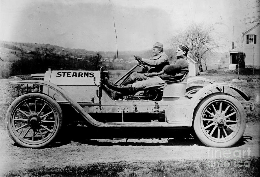 Leland in the Stearns 1900s Photograph by Padre Art