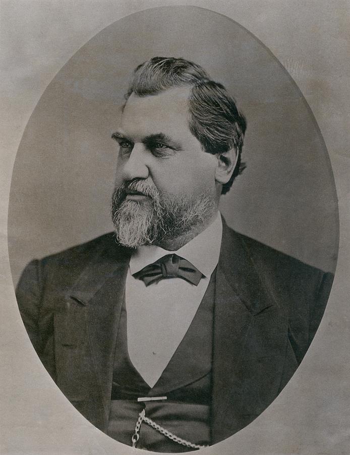 Leland Stanford 1824-1893 Was Drawn Photograph by Everett