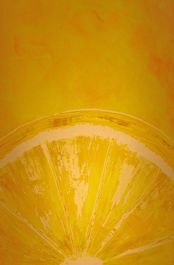 Lemon Slice Painting by Rhodes Rumsey