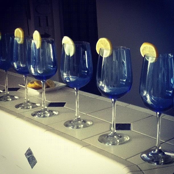Lemon Photograph - #lemons And #fancy #wine #glasses by Megan Petroski 