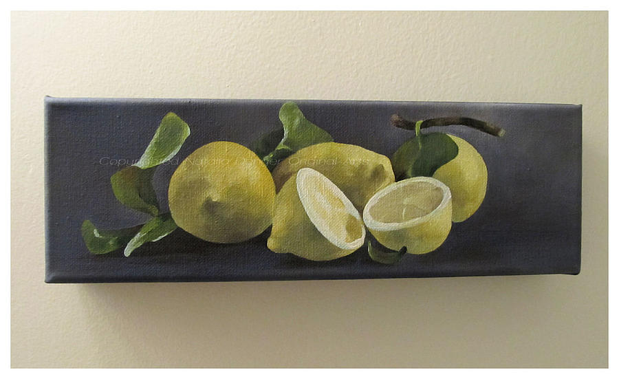 Lemons Painting by Natasha Denger