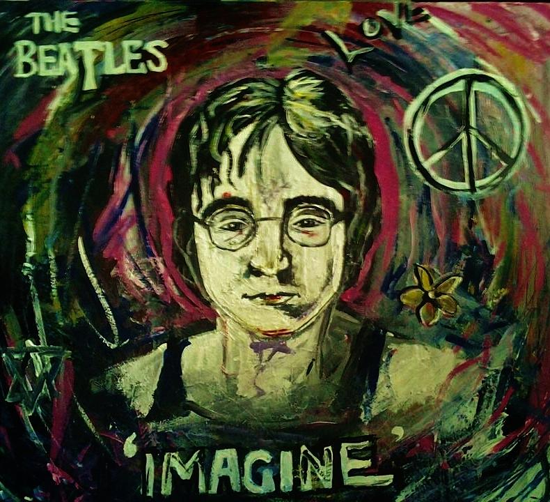 Lennon Painting by Amanda Crowe | Fine Art America