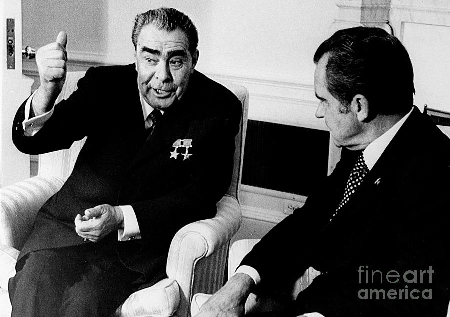 Leonid Brezhnev Photograph by Granger