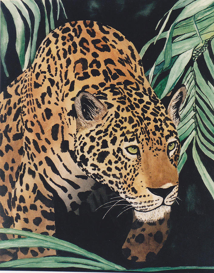 Jungle Painting - Leopard by Sheila Preston-Ford