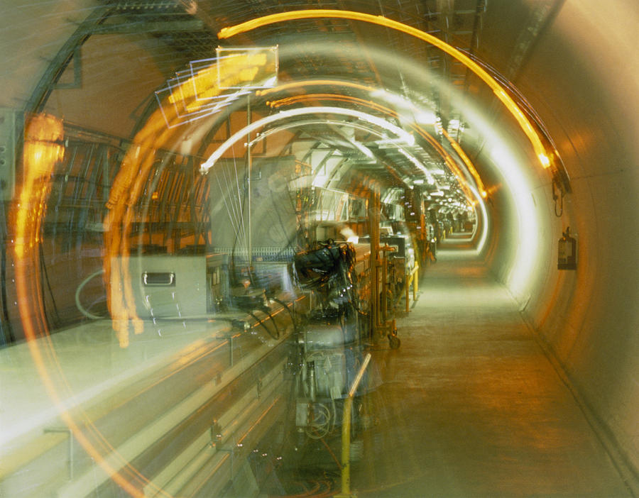 Magnet Photograph - Lep Collider Tunnel, Cern by David Parker