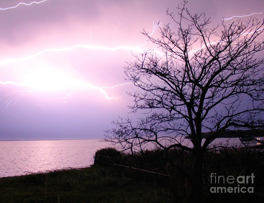 Lindenhurst Photograph - Let There Be Light-ning by Scenesational Photos Lindenhurst Photograph - Let There Be Light-ning by Scenesational Photos