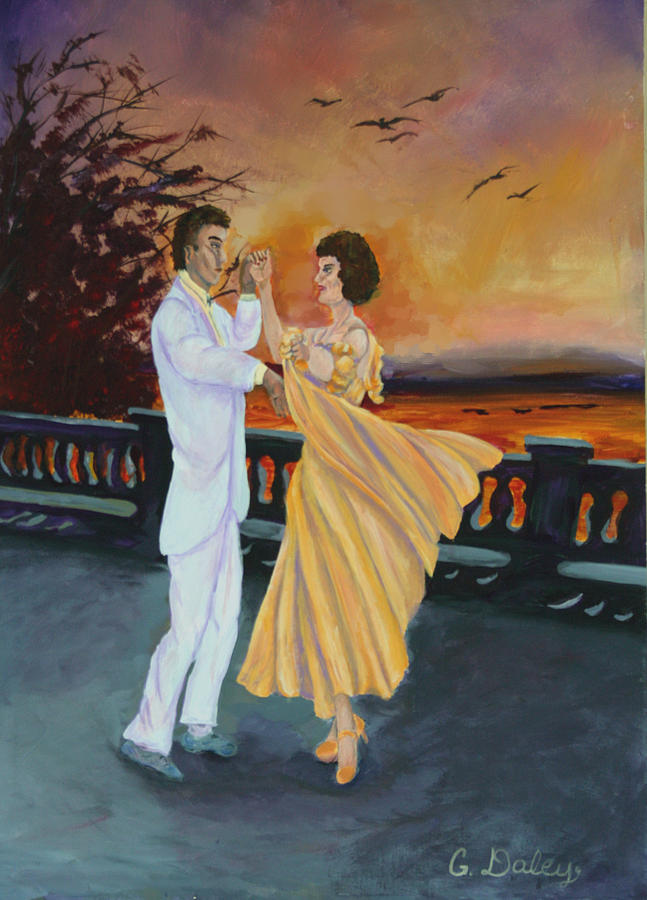 Lets Dance Painting by Gail Daley