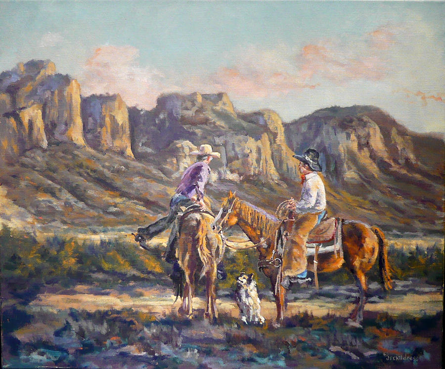 Lets Ride Painting by J P Childress