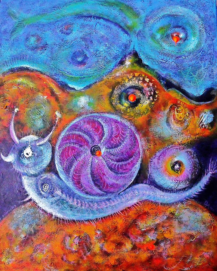 Portrait Painting - Lets Say a Snail by ITI Ion Vincent Danu