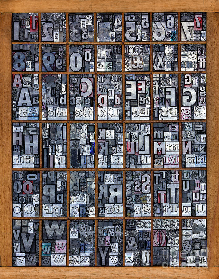 Letterpress Alphabet Photograph