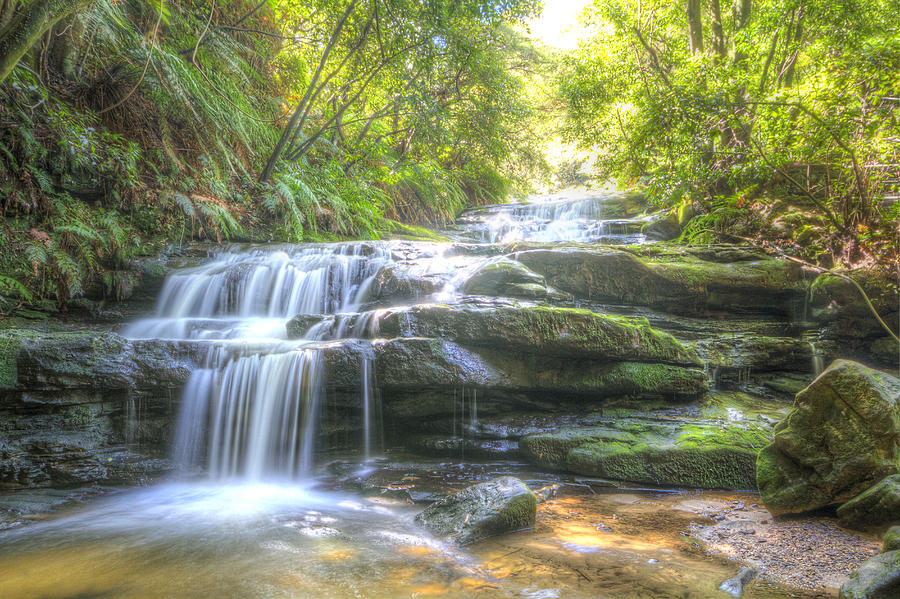 Leura Cascades Photograph by Ben Ivory