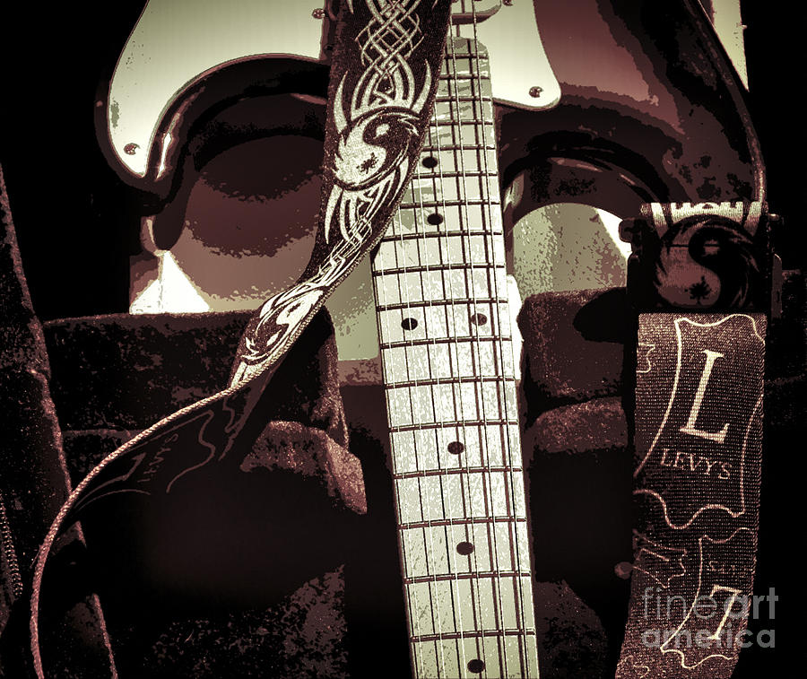 Music Photograph - Levys Guitar III by Chuck Kuhn