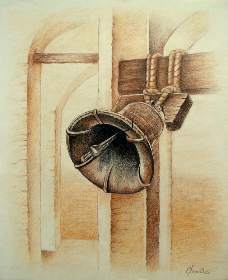 Liberty Bell Drawing by Yelena Day | Fine Art America