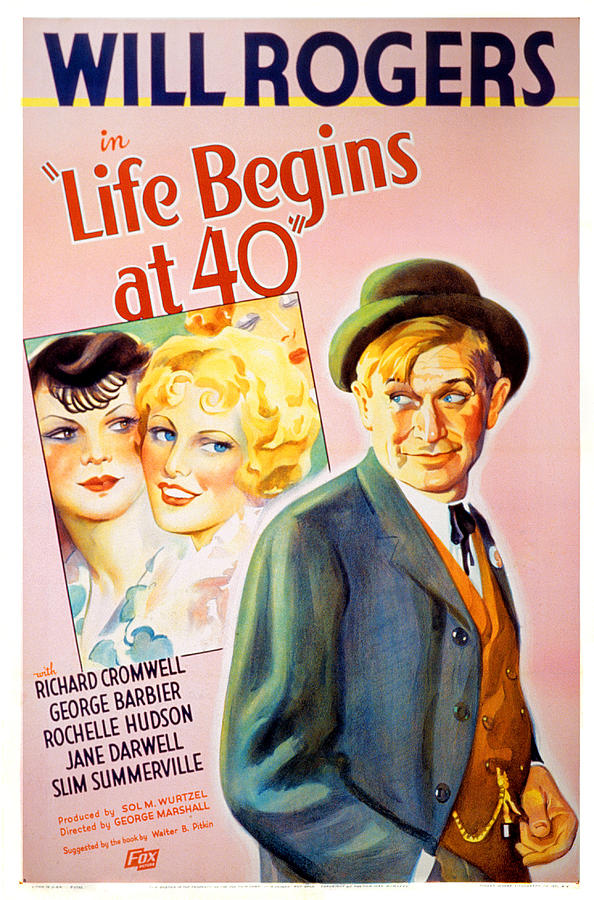 Movie Photograph - Life Begins At Forty, Will Rogers, 1935 by Everett
