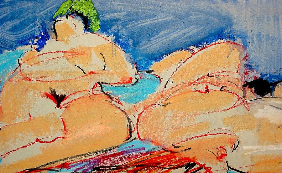 Life Drawing Six Painting by Les Leffingwell