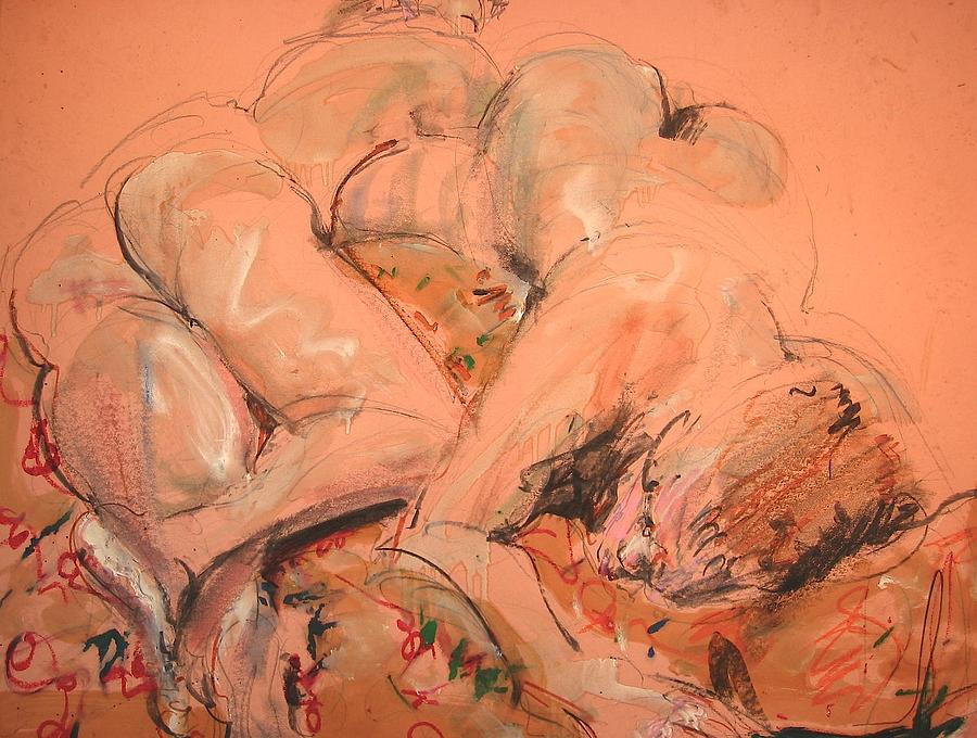 Life Drawing Three Painting by Les Leffingwell