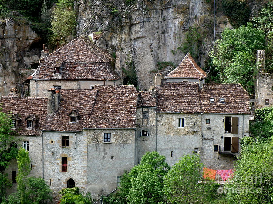 Mountain Photograph - Life in Rocamadour by Lainie Wrightson