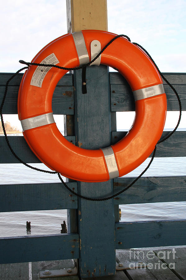 Life Preserver Ring Photograph by Photo Researchers, Inc.