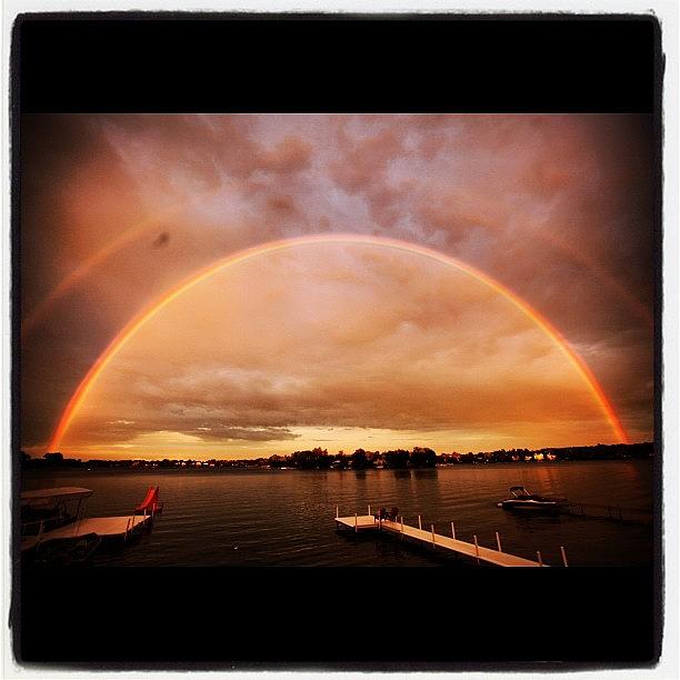 Nature Photograph - Life Through The Double Rainbow by Jay Homburger