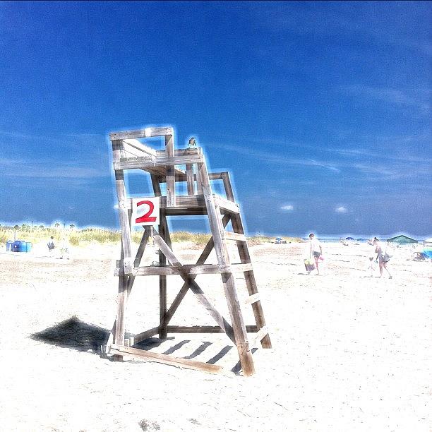 Instagram Photograph - Lifeguard Chair Tybee Island by Lynne Daley