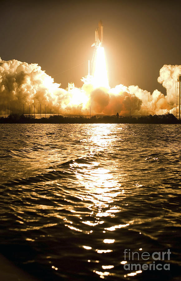 Space Photograph - Lift-off Of Space Shuttle Discovery by Stocktrek Images