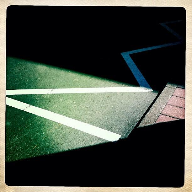 Light Photograph - Light and shadow triangles by Matthias Hauser