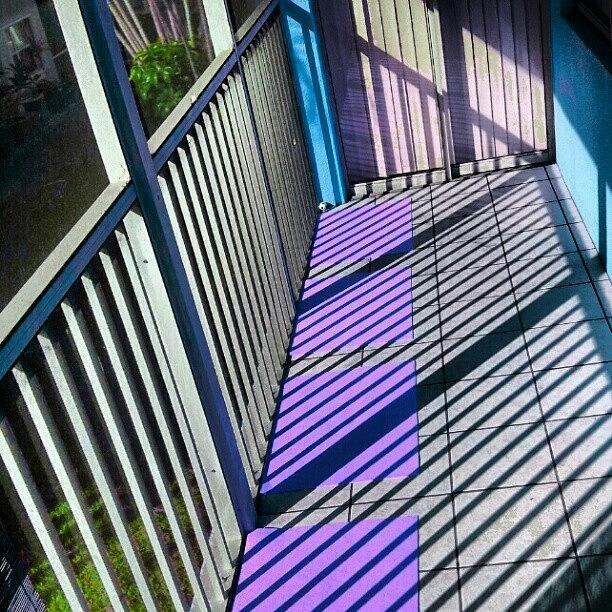 Pittsburgh Photograph - Light And Shadows / Back Porch At Condo by Elisa Franzetta