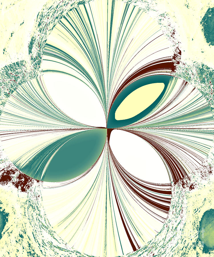 Abstract Digital Art - Light in the Darkness White by Karen Francis Abstract Digital Art - Light in the Darkness White by Karen Francis