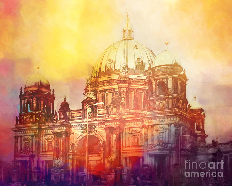 Light over Berlin Painting by Lutz Baar