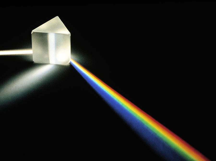 Light Passing Through A Prism. Photograph by David Parker - Pixels