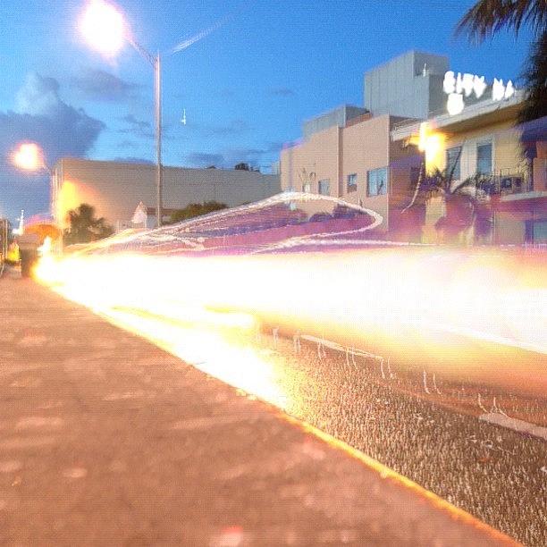 Miami Photograph - #light #trails #shutter #slow #traffic by Artist Mind