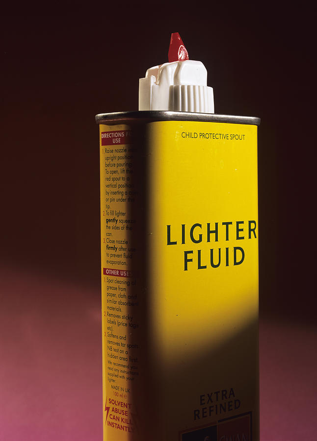 Canister Photograph - Lighter Fluid by Andrew Lambert Photography