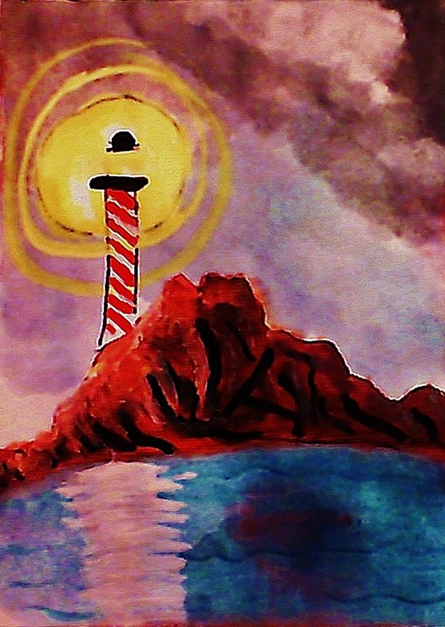 Lighthouse Painting - Lighthouse 1 by Anna Lewis