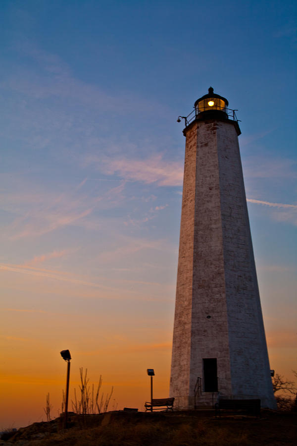 Lighthouse at Dusk Photograph by Karol Livote