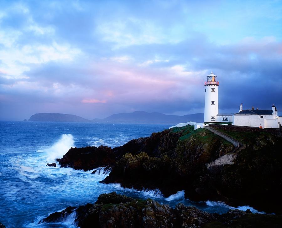 Lighthouse At Fanad Head, Co Donegal Photograph by The Irish Image Collection 