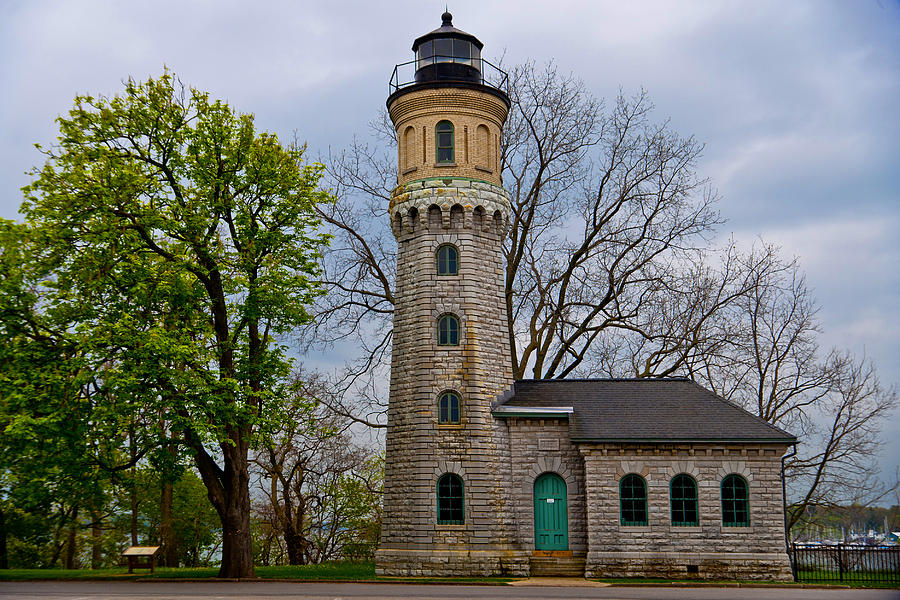 Lighthouse at Fort Niagara Photograph by Keith Allen