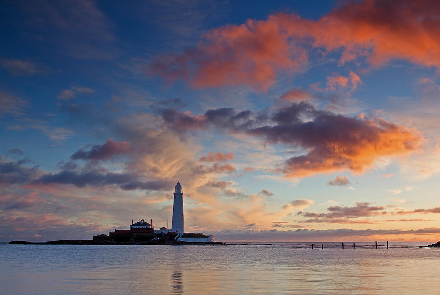 Lighthouse At Sunrise Photograph