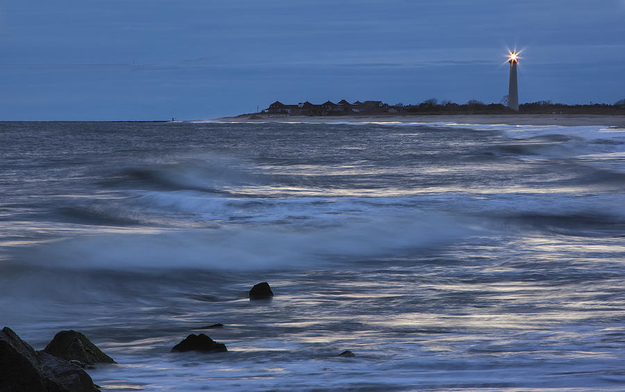 Lighthouse at Twilight Photograph by Tom Singleton