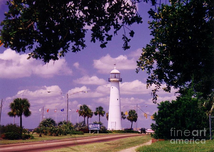 Lighthouse Photograph - Lighthouse in Biloxi mississippi by Halifax Artist John Malone