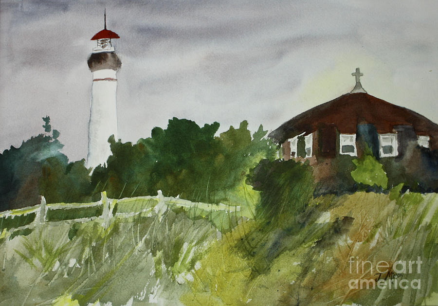 Lighthouse Painting - Lighthouse by Jeneane Mixon