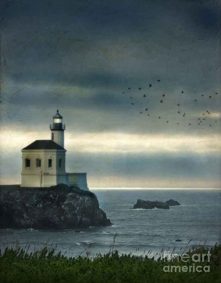 Lighthouse on a Cliff Photograph by Jill Battaglia