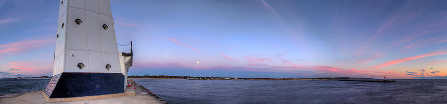 Lighthouse on Ludington Pier Photograph by Twenty Two North Photography ...