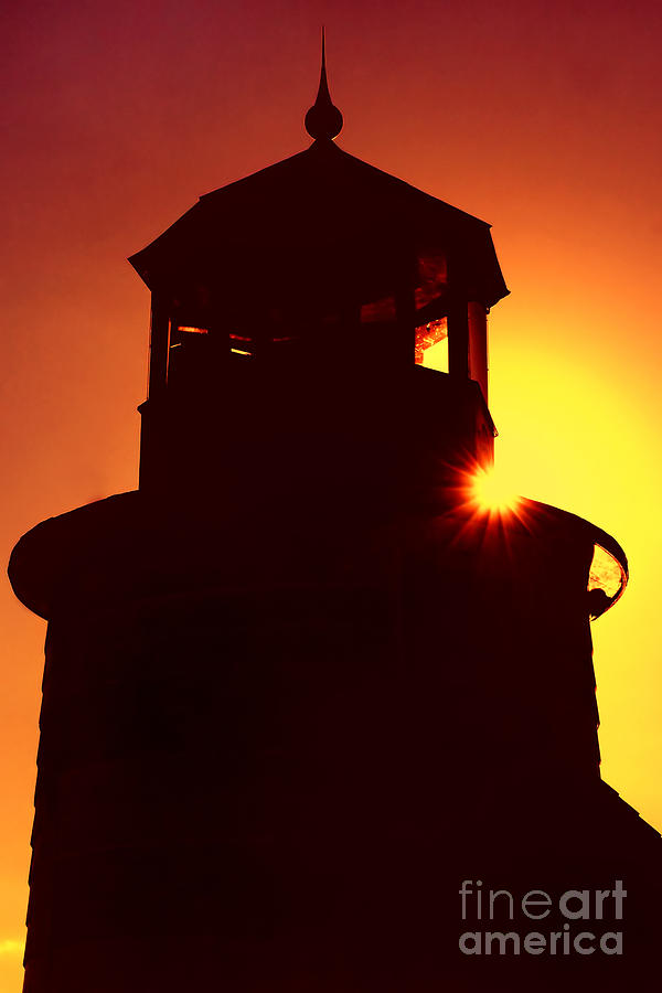 Lighthouse Sunset Photograph by Joann Vitali