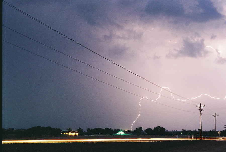 Lightning Barn Photograph by Trent Mallett