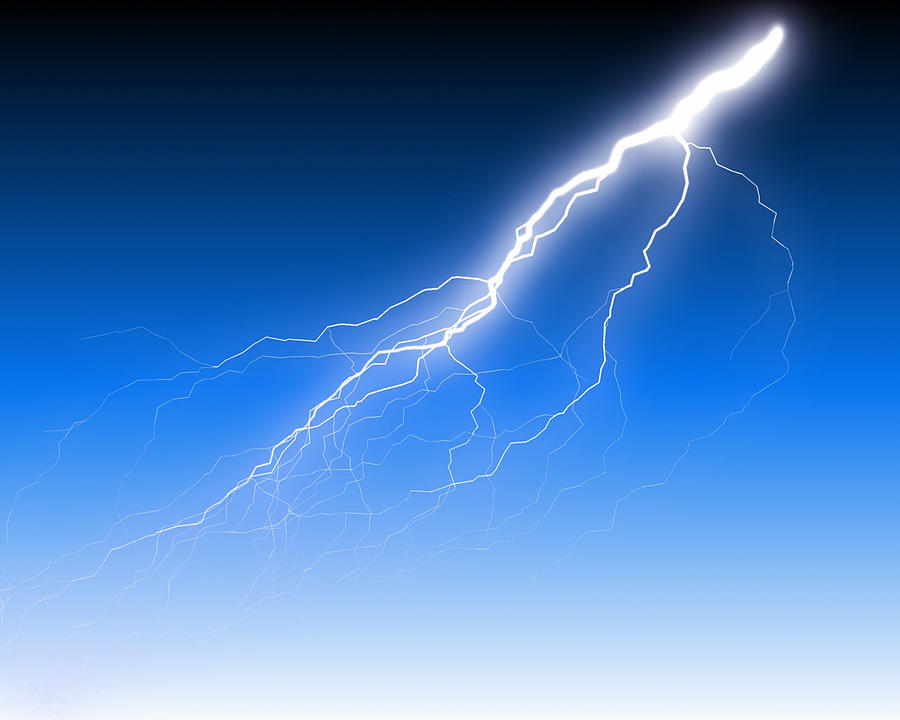 Lightning Bolt Digital Art by Daniel Madrid