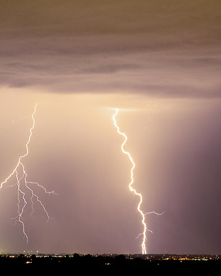 Lightning Bolt With a Fork Photograph by James BO Insogna
