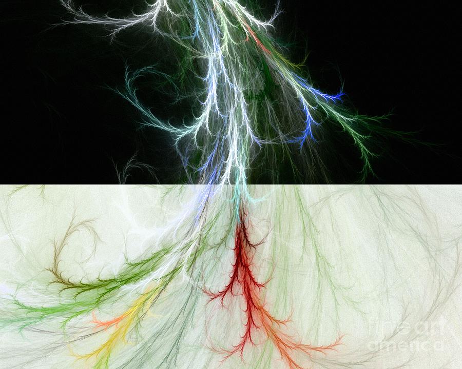 Lightning Dance  Digital Art by Elaine Manley