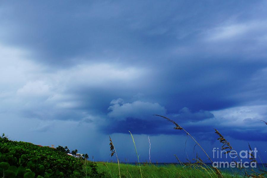 Lightning Off Shore Photograph by Lynda Dawson-Youngclaus