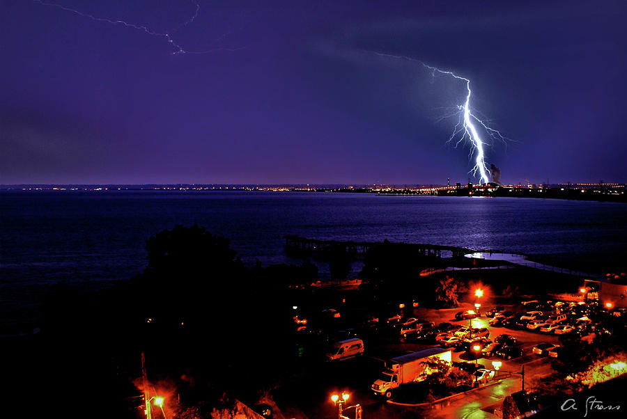 Bolt Photograph - Lightning Storm Hamilton by Amanda Stross